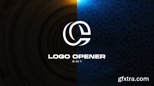 Videohive 2 in 1 Technology Logo Opener 42925345