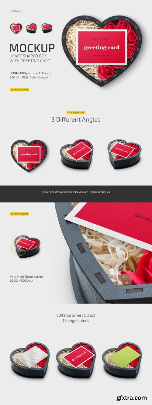 Creativemarket - Heart Box with Greeting Card Mockup 11010734