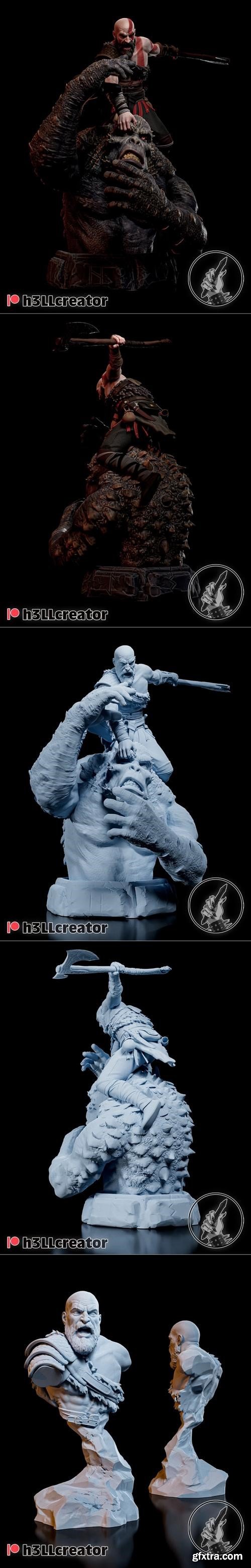 H3llcreator – Kratos – God of War – 3D Print