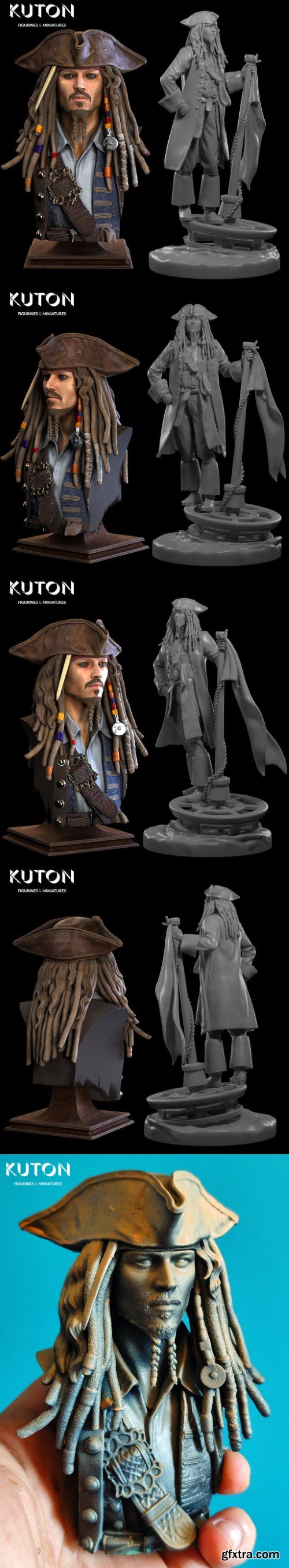 Jack Sparrow 3D print model