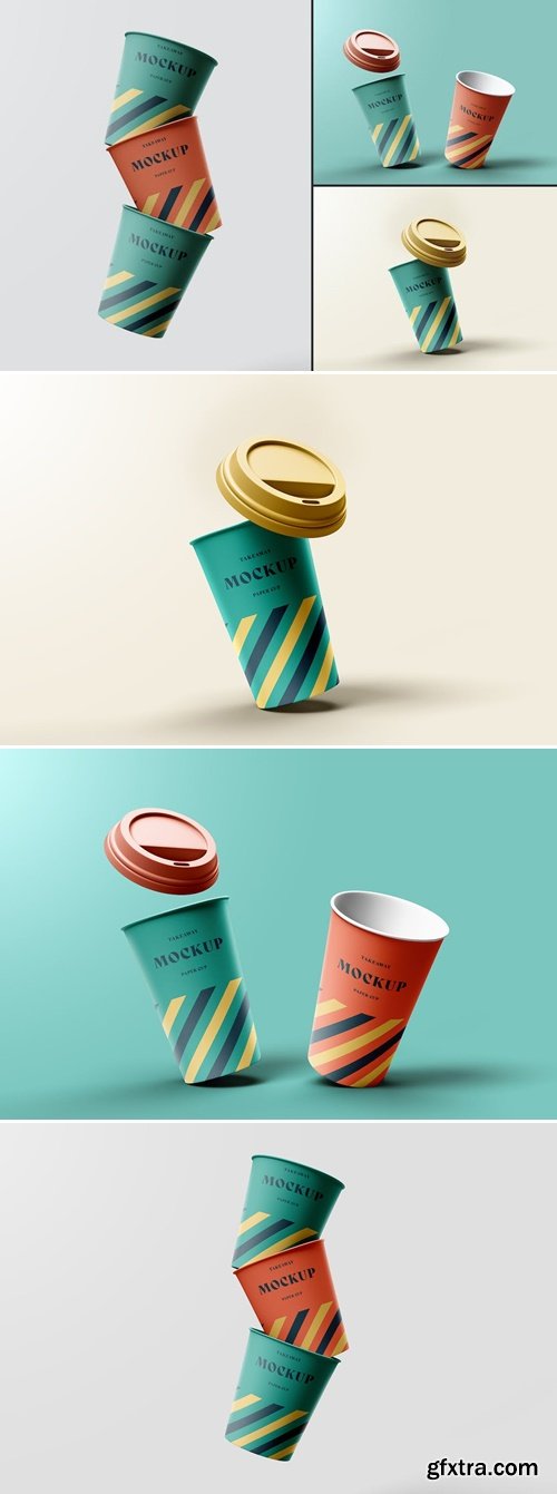 Take Away Paper Coffee Cup Mockup HQWDCLL