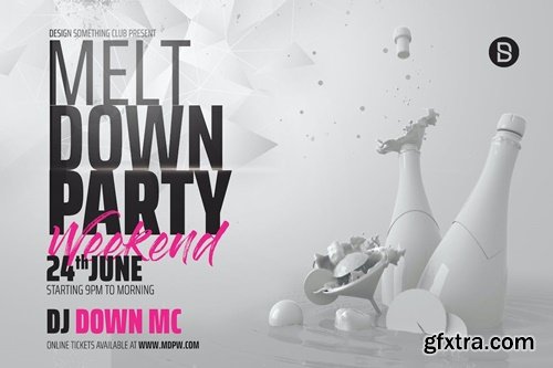 Meltdown Party Flyer EADHLFF