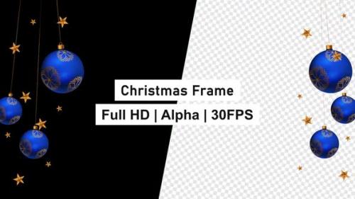 Videohive - Christmas Xmas Frame Balls With Alpha - 42973289