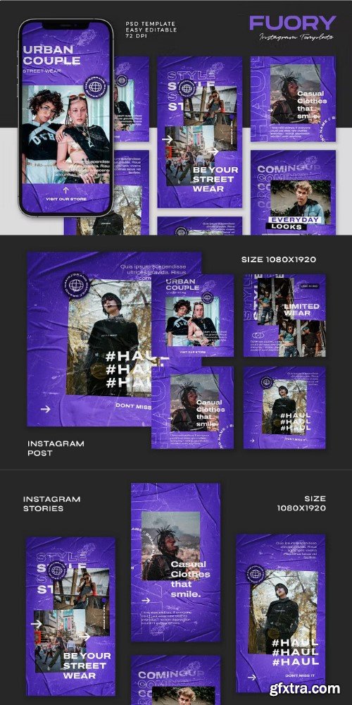 Fuory Instagram Post & Story Template