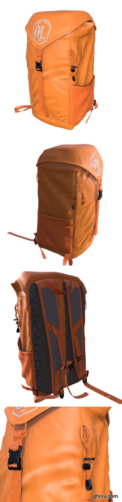Day-Lite Pack (Orange) 3d model