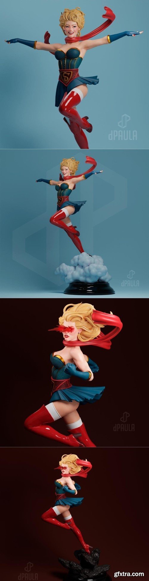 Supergirl Bombshell – 3D Print