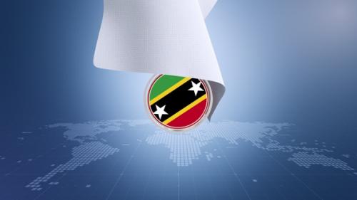 Videohive - Cloth Saint Kitts And Nevis Flag Reveal - 42970767