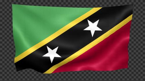 Videohive - Saint Kitts And Nevis Flag Waving Looped - 42971074