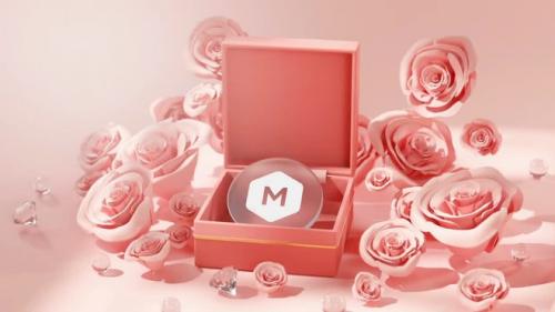 MotionArray - Rose Box Valentine Logo Reveal 3D - 1357670