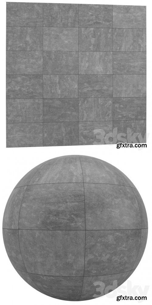 Gray Porcelain Tiles Big Size 6K High Resolution Tileable Texture Corona & Vray