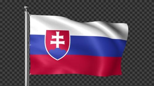 Videohive - Slovakia Flag - 42938706