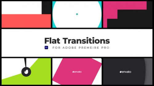 Videohive - Flat Transitions I | MOGRT - 42926066