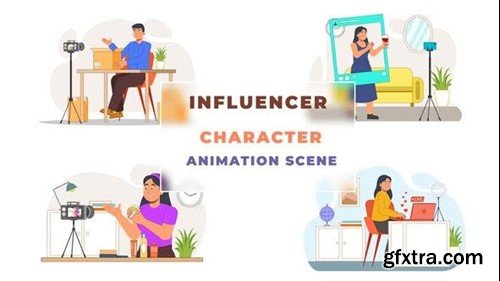 Videohive Influencer Animation Scene 43069508