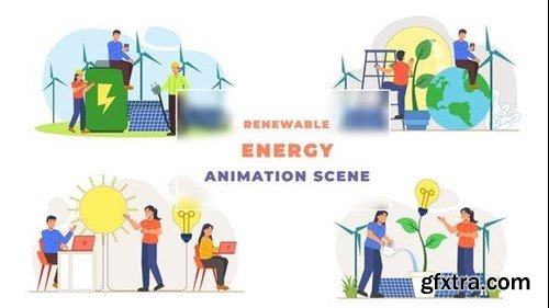 Videohive Renewable Energy Animation Scene 43070031