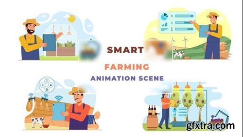 Videohive Smart Farming Animation Scene 43069875