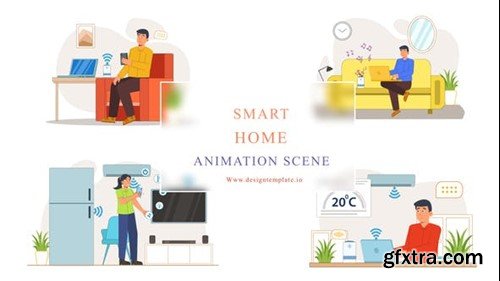 Videohive Smart Home Animation Scene 43067112