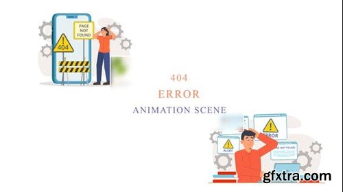 Videohive 404 Error Animation Scene 43066779