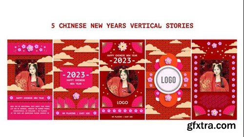 Videohive Chinese New Years Vertical Stories 43041838