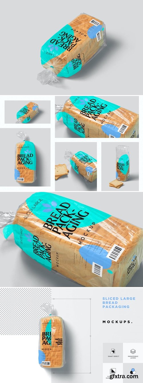 Clear Sliced Bread Packaging Mockups CNVH6UT