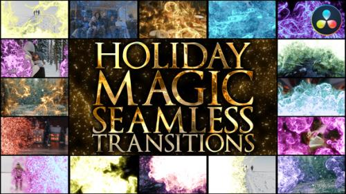 Videohive - Holiday Magic Seamless Transitions for DaVinci Resolve - 42679429