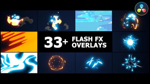 Videohive - Flash FX Overlay Pack | DaVinci Resolve - 43014678