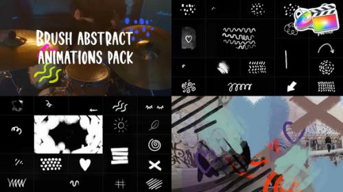 Videohive - Brush Abstract Animations Pack for FCPX - 43068643