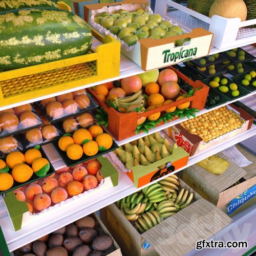 kit environment for the store: fruit department