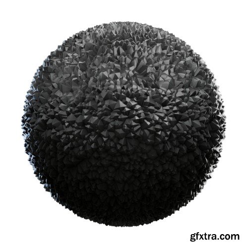 black abstract plastic 8K PBR Textures