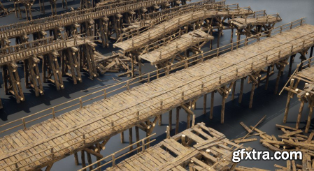 Unreal Engine Marketplace - Wooden Bridges Optimized (4.26 - 4.27, 5.0 - 5.1)