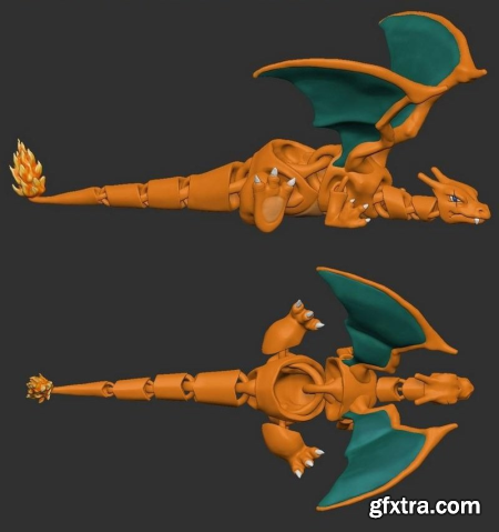 Flexi Charizard Pokemon – 3D Print Model