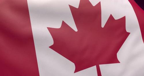 Videohive - 3d Canada flag background. Canadian national symbol waved in the win. - 43001871