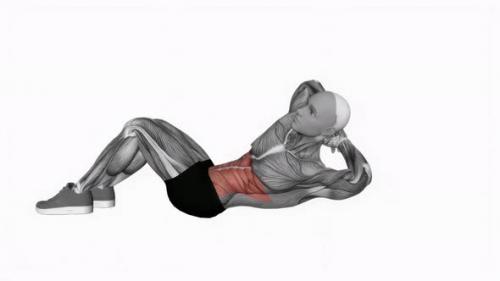 Videohive - Chest Lift With Rotation fitness exercise workout animation video male muscle highlight 4K 60 fps - 43015245