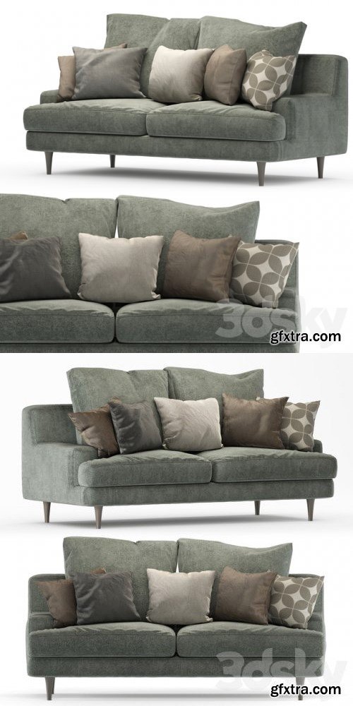 Roche Bobois sofa green 01