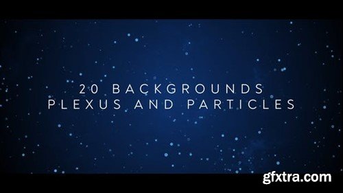 Videohive 20 Backgrounds Plexus and Particles 43072531