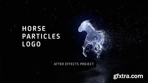 Videohive Horse Particles Logo 43073326