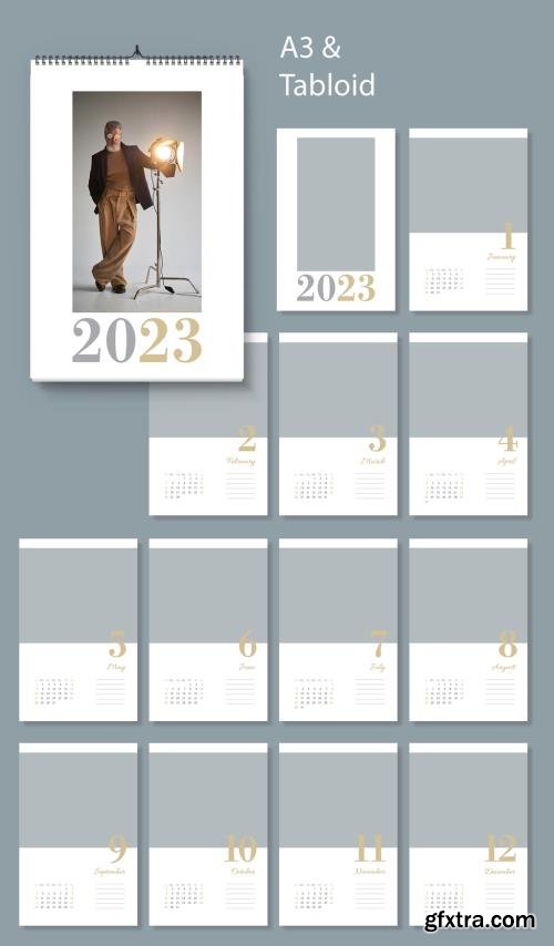2023 Wall Calendar Layout 524308821