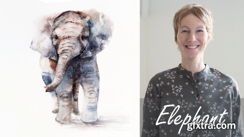 Elephant. A Free-Flow Watercolour Masterclass with Jane Davies