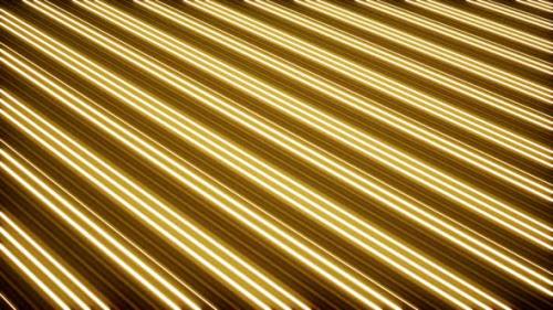 Videohive - Shiny Yellow Stripe Pattern Lights Floor - 43067701