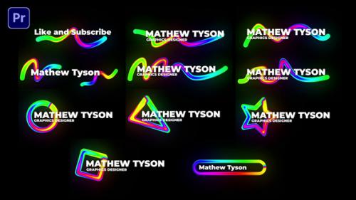 Videohive - Glowing Lines Lower Thirds - 42987706