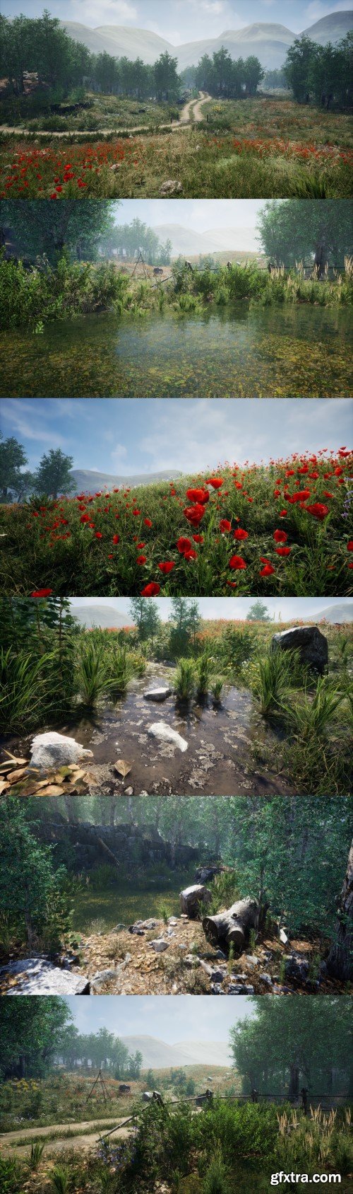 Unreal Engine - Meadow - Environment Set