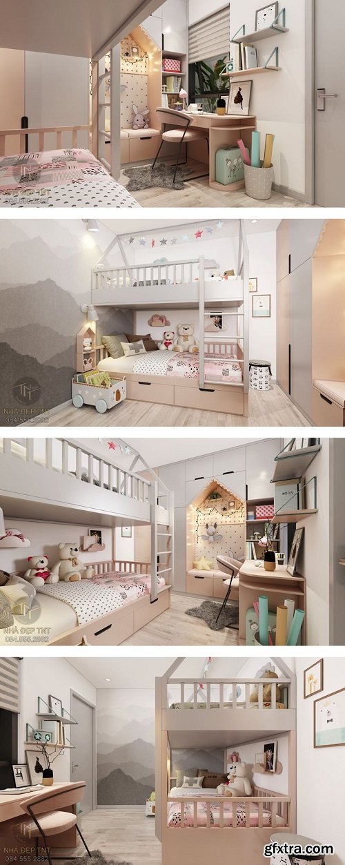 Child Bedroom Scene By GemTran