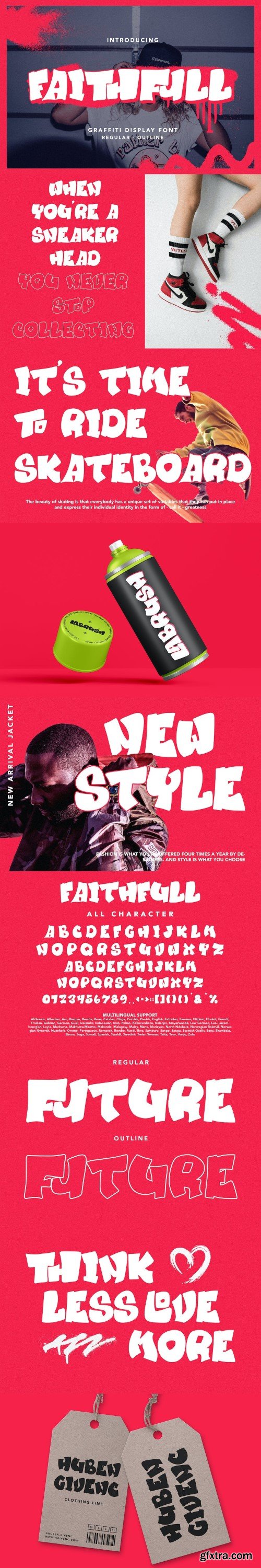Faithfull - Graffiti Display Font