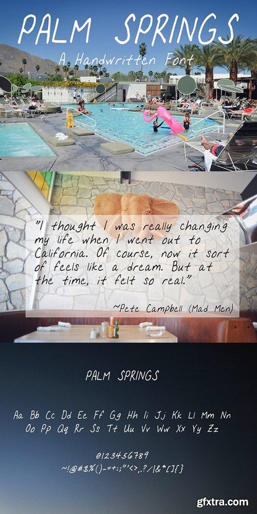 Palm Springs - Handwritten Font