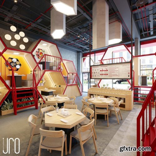 Restaurant Interior by Bi Dao