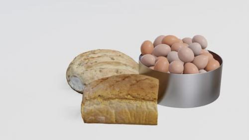 Videohive - Eggs And Bread - 43106616