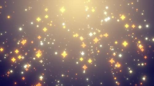 Videohive - Abstract yellow blue and gold bright glowing stars glamorous festive sparkling energy - 43150020