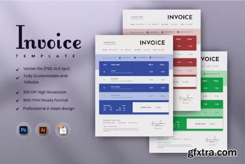 Catering Simple Services Invoice Template