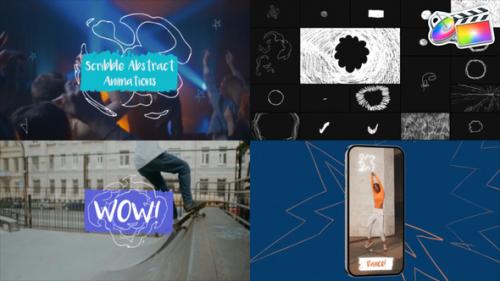 Videohive - Scribble Abstract Animations for FCPX - 43086334