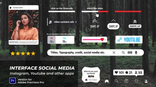 Videohive - Interface Social Media Banners | Premiere Pro - 43132169