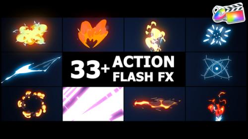 Videohive - Action Flash FX Overlays | FCPX - 43175203